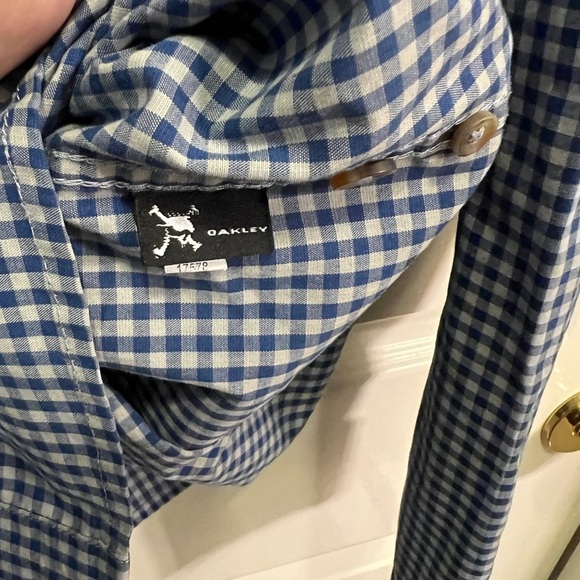 MEN’S OAKLEY PLAID BUTTON DOWN SHIRT XL - Picture 4 of 9